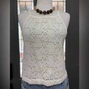 I Love H81 Cream Lace Top